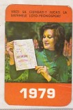 Bnk cld Calendar de buzunar 1979 - Loto Pronosport