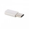 Adaptor OTG microUSB-USB Type-C alb
