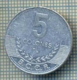 7133 MONEDA- COSTA RICA - 5 COLONES -anul 2008 -starea care se vede, America Centrala si de Sud