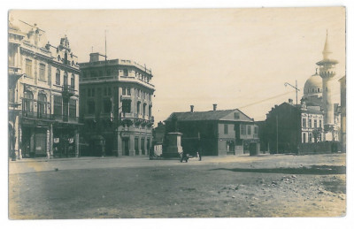 3670 - CONSTANTA, Market - old postcard, real PHOTO - unused - 1918 foto