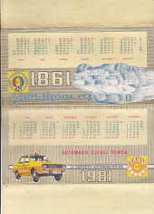 bnk cld Calendar de birou ACR 1981 foto