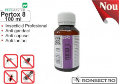 Solutie anti gandaci, muste, tantari, purici, capuse - Pertox 8 - 100 ml foto