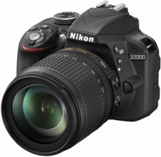 Aparat foto Nikon D3300 kit (cu obiectiv 18-105mm VR) 3 ani garantie la body foto