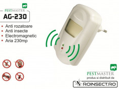 Pest Repeller AG 230 - aparat cu unde electromagnetice anti gandaci, anti rozatoare foto