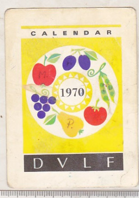 bnk cld Calendar de buzunar 1970 - DVLF foto