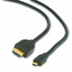 CABLU DATE HDMI v.1.3 A-D (micro) T/T, black, conectori auriti, 1.8 m foto