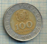 7155 MONEDA- PORTUGALIA - 100 ESCUDOS -anul 1991 -starea care se vede, America Centrala si de Sud