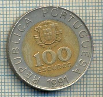 7155 MONEDA- PORTUGALIA - 100 ESCUDOS -anul 1991 -starea care se vede foto
