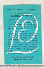 bnk cld Calendar de buzunar 1968 - Editura pentru Literatura - BPT foto