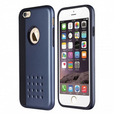 Husa plastic Apple iPhone 6 Tough Armor 2 in 1 Bleumarin foto