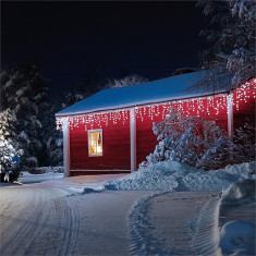 Blum Feldt Forsthaus lumini de Craciun 16 m 320 LED-uri Snowmotion albe reci foto