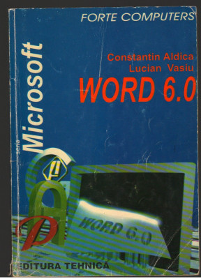 (C7100) CONSTANTIN ALDICA, LUCIAN VASIU - WORD 6.0 foto