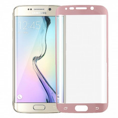 Folie protectie ecran Samsung Galaxy S6 edge G925 Haweel Full Face roz Blister Originala foto