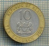7047 MONEDA- KENYA - 10 SHILLINGS -anul 2005 -starea ce se vede