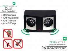 A319 DUAL Pest Repeller - Bidirectional -Aparat cu ultrasunete impotriva soarecilor, sobolanilor si foto