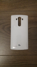 Capac spate alb pentru LG G4 cu suport NFC foto