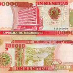 MOZAMBIC 100.000 meticais 1993 UNC!!!