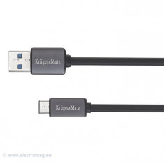 CABLU USB 3.0 TATA - USB TATA TIP C 1.5M K&amp;amp;M foto