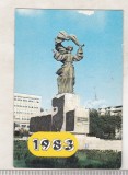 bnk cld Calendar de buzunar 1983 - Iasi - Statuia Independentei