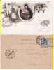 Salutari din Romania-tipuri, port popular - litografie 1898
