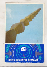 bnk cld Calendar de buzunar 1976 - Radio Bucuresti Romania foto