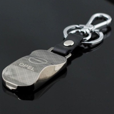 Breloc auto metal pentru OPEL metalic detaliu piele eco+ cutie simpla cadou foto