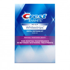 Albirea Dintilor cu Crest Whitestrips Monthly Boost - CUTIE 24 BENZI foto