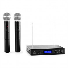 Malone VHF 400 Duo 1 2 canale VHF microfon fara fir set receptor 1x + 2x microfoane fara fir foto