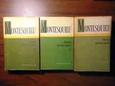 Despre spiritul legilor, vol 1, 2, 3 - Montesquieu (1964 - 1970) foto