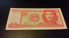 BANCNOTA CUBA - 3 PESO 2004 Che Guevara SERIA 686128 UNC foto