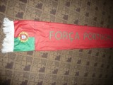 Esarfa Suporterilor Echipei Nationale de Fotbal a Portugaliei , L= 128 cm,matase