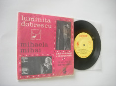 Lumini?a Dobrescu / Mihaela Mihai (EP vinil/disc mic cu 4 piese muzica usoara) foto