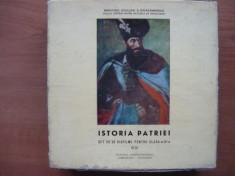 ISTORIA PATRIEI - SET 36 DIAFILME PENTRU CLASA A-IV-A - 1976 foto