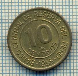 7209 MONEDA- PERU - 10 CENTIMOS -anul 1985 -starea ce se vede foto