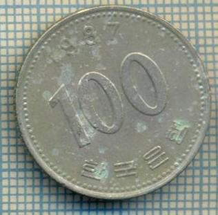 7219 MONEDA- KOREA DE SUD - 100 WON -anul 1987 -starea ce se vede foto