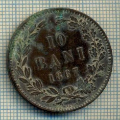 7200 MONEDA- ROMANIA- 10 BANI -anul 1867 HEATON -starea ce se vede foto