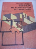 DESEN DE CONSTRUCTII SI INSTALATII VASILE SARBU 1986 MANUAL CLASA IX, Alta editura