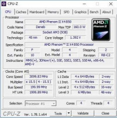 Procesor calculator AMD Phenom II x4 B50 3.1ghz 6mb cache Level3 AM2+ AM3 foto