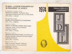 bnk cld Calendar 1974 - Editura didactica si pedagogica foto