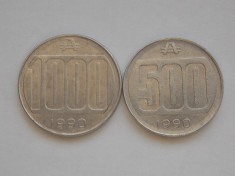 LOT MONEDE 500,1000 AUSTRALES-ARGENTINA-1990 foto