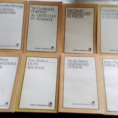 EDITURA CARTEA ROMANEASCA: LOT 12 VOLUME DIN SERIA DE CRITICA LITERARA (1983-90)