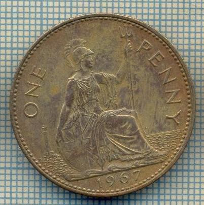 7290 MONEDA- MAREA BRITANIE - 1 PENNY -anul 1967 -starea ce se vede