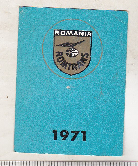 bnk cld Calendar de buzunar 1971 - Romtrans