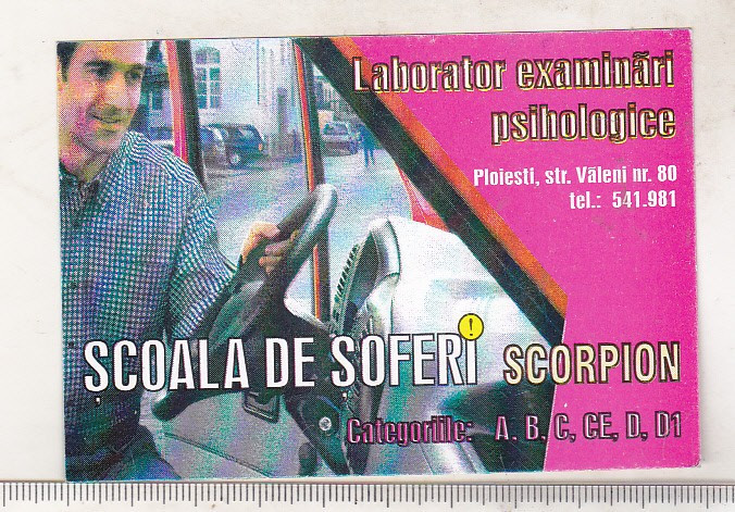 bnk cld Calendar de buzunar 2004 - Scoala de soferi Scorpion