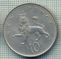 7283 MONEDA- MAREA BRITANIE - 10 NEW PENCE -anul 1968 -starea ce se vede