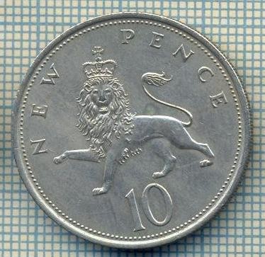 7283 MONEDA- MAREA BRITANIE - 10 NEW PENCE -anul 1968 -starea ce se vede