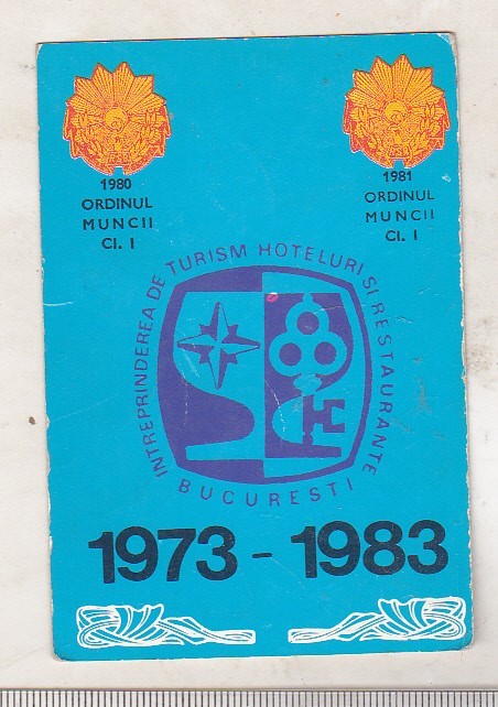 bnk cld Calendar de buzunar 1983 - ITHR Bucuresti