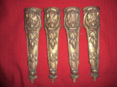 Vechi ornamente bronz masiv pentru mobila NR 2 foto