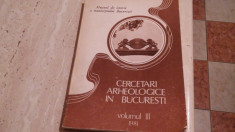 Cercetari arheologice in Bucuresti-volumul III foto