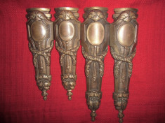 Vechi ornamente bronz masiv pentru mobila NR 6 foto